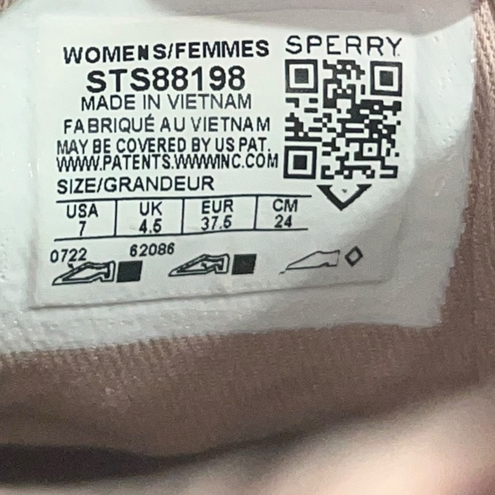 Sperry Top-Sider Animal Print Metallic Rose Gold Women’s Sneaker, size 7 - Picture 6 of 7